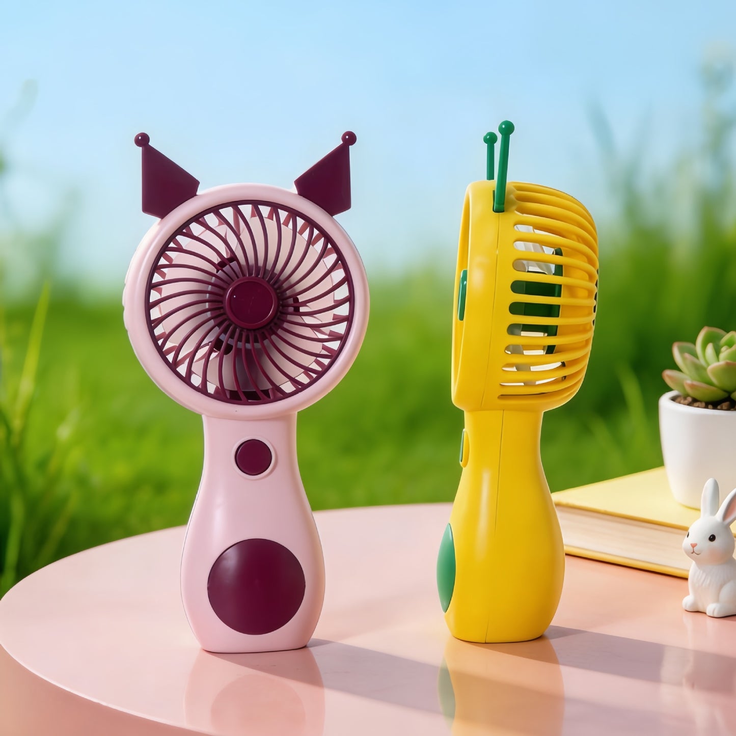 Damen Tragbarer Handventilator mit niedlichem Katzenmotiv Brehn