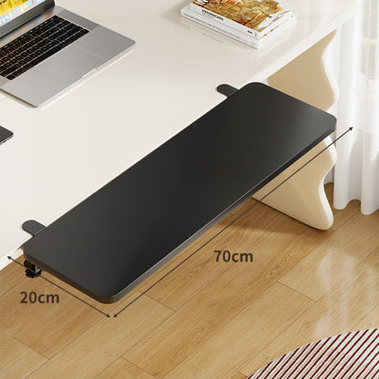 Unter-Desk Bambus Ausziehbare Arbeitsfläche Clamp-Montierte Tastatur- & Mausplattform