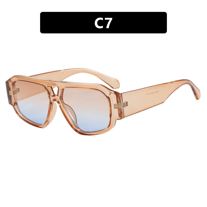 Damen Sonnenbrille mit auffälligem Octagon-Design und UV-Schutz Brehn