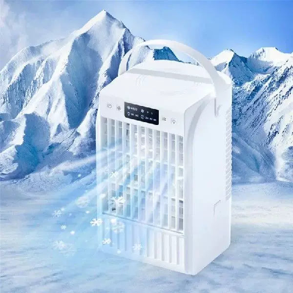 Unisex Einheitsgröße tragbarer Verdunstungstischventilator mit Griff und verstellbarem Multi-Geschwindigkeitsventilator Brehn