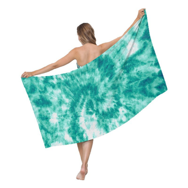 großzügig geschnittenes Strandtuch mit TIE-DYE-Muster Brehn