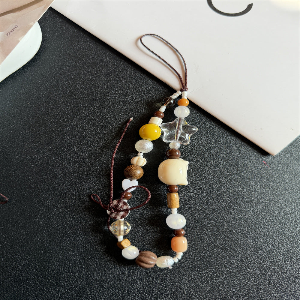 Handgefertigter Perlen-Charm-Brillenhalter Brehn