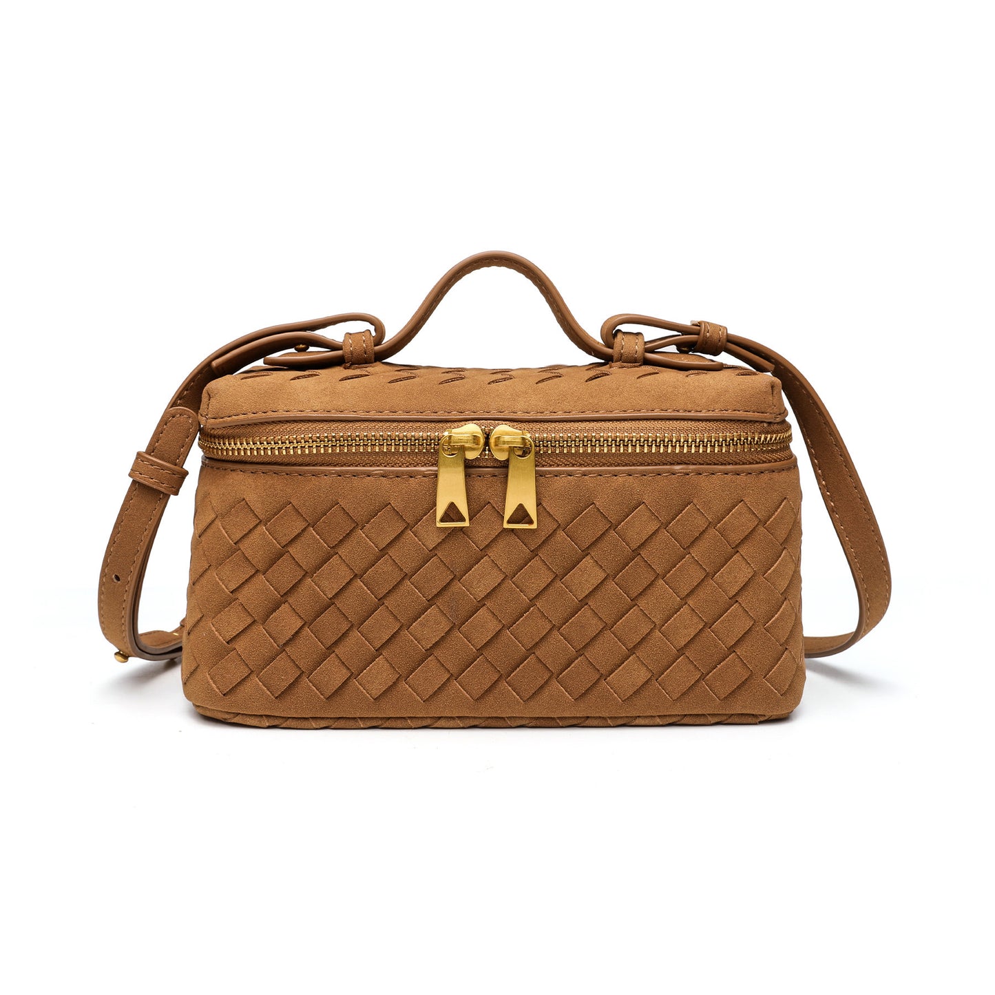 Texturierte Wildleder-Crossbody-Handtasche Brehn