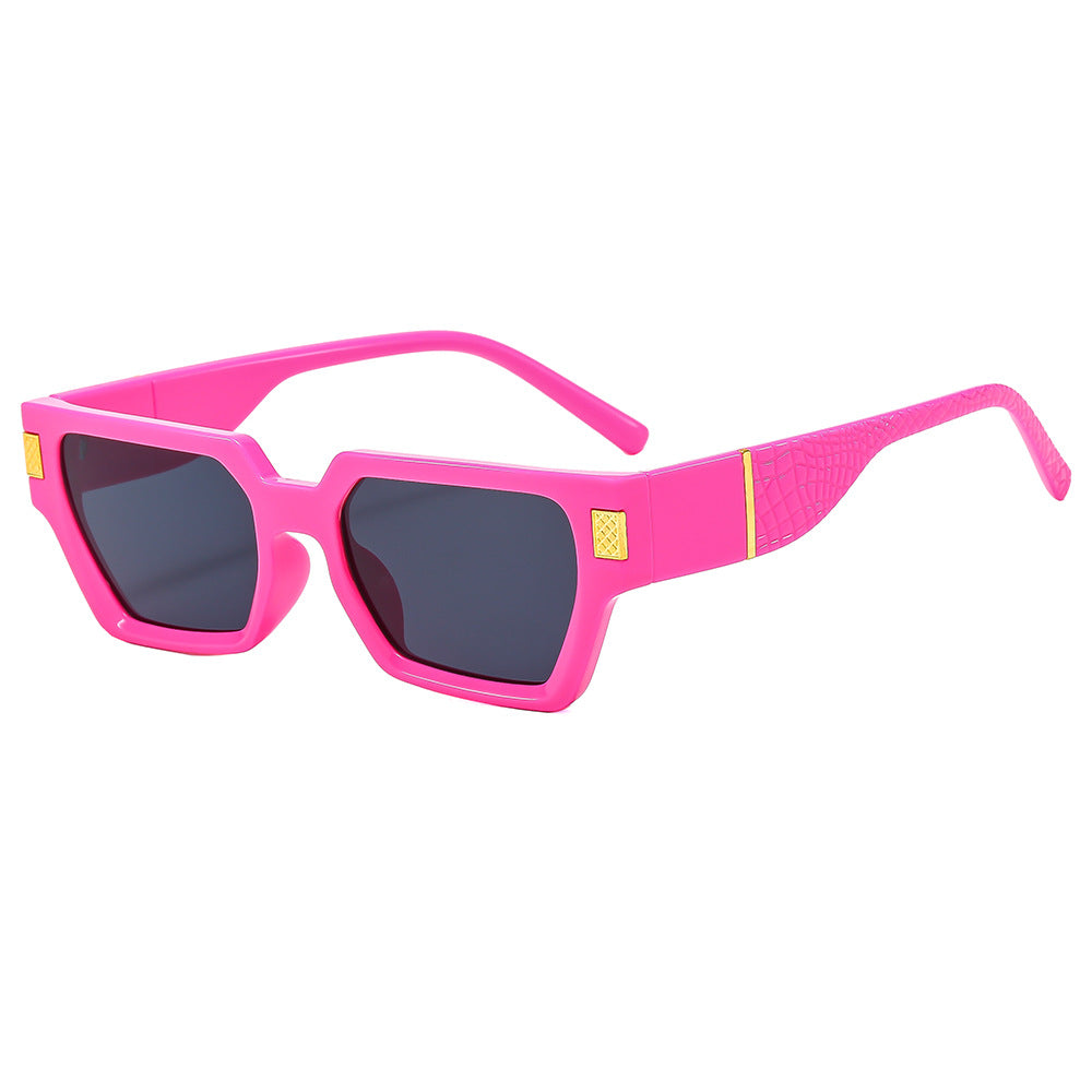Damen Modische Sonnenbrille im markanten Design mit Honeyglass und strukturiertem Rahmen Brehn