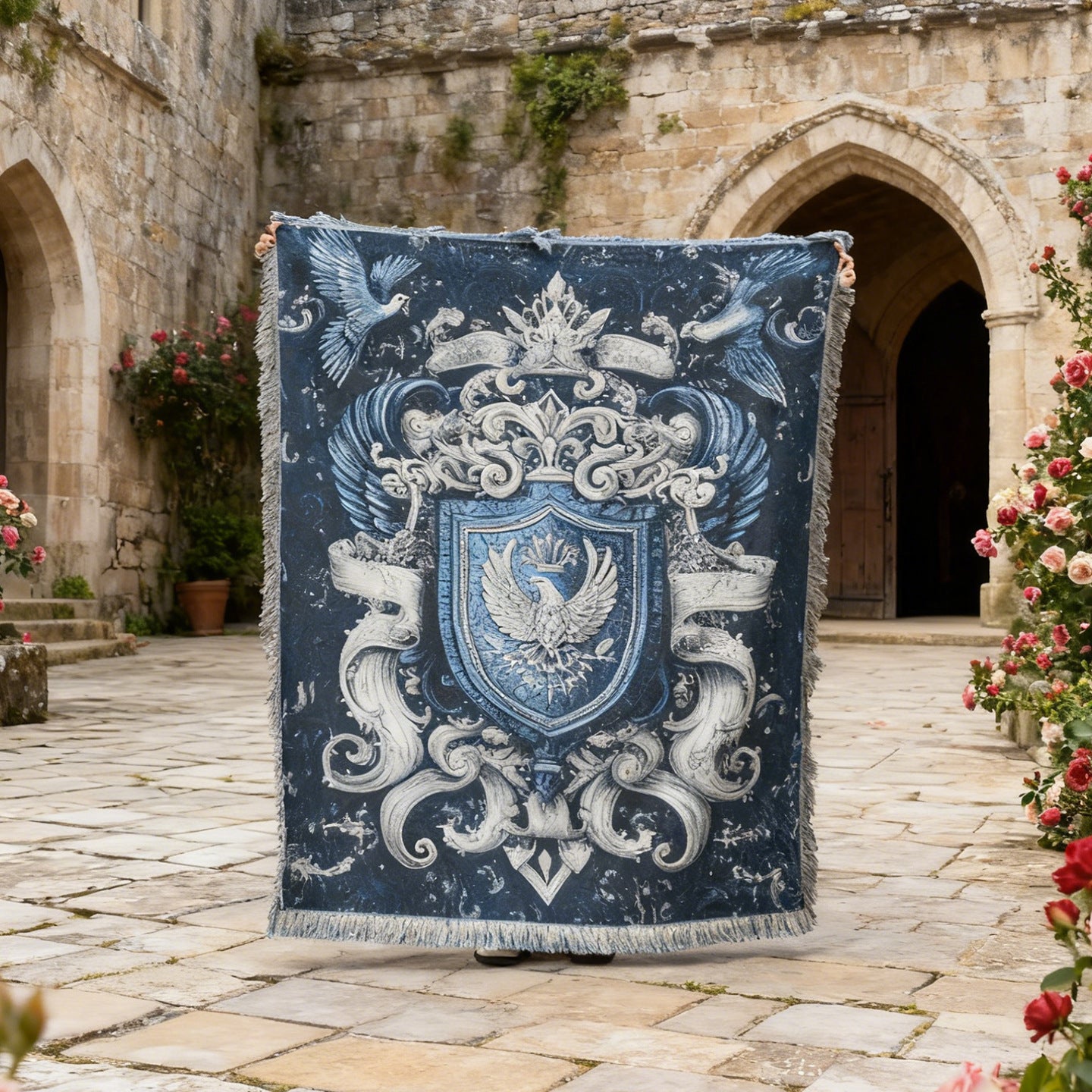 Regal Wandteppich Decke