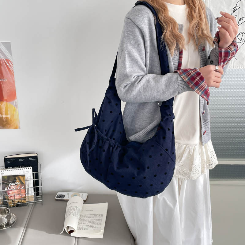 Punkte Schultertasche