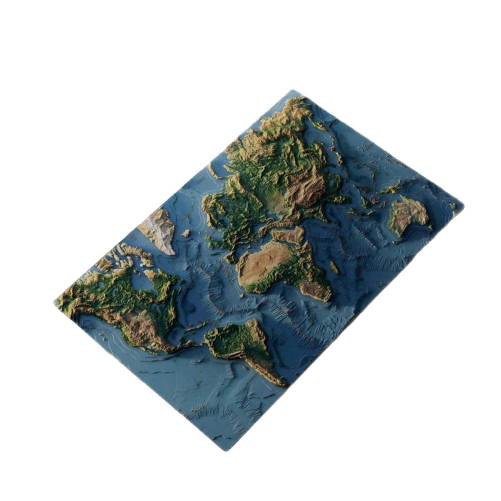 3D geografisches Design Fußmatte Brehn