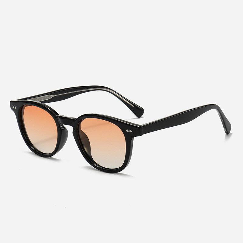 Damen Runde Sonnenbrille mit stilvollem Muster und UV-Schutz Brehn