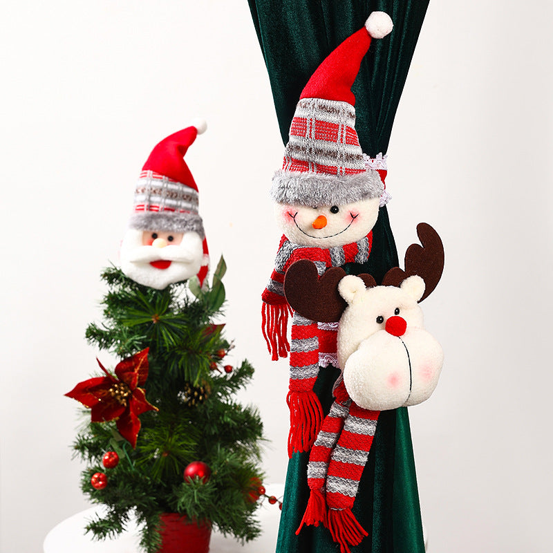 Dekorative Vorhanghalter mit Weihnachtselch-Motiv Brehn