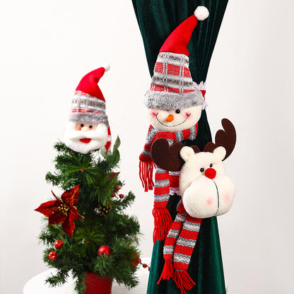 Dekorative Vorhanghalter mit Weihnachtselch-Motiv Brehn
