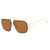 Damen optische Brille mit elegantem, geometrischem Design und hochwertigem Metallrahmen Brehn