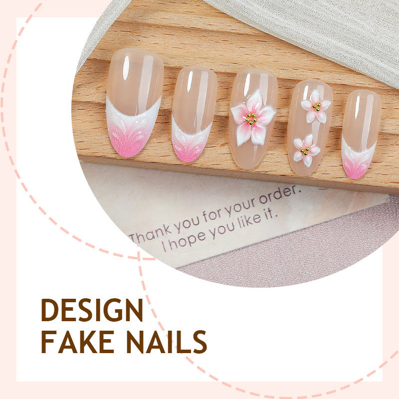 Kunstnagelset mit floralen Designs Brehn