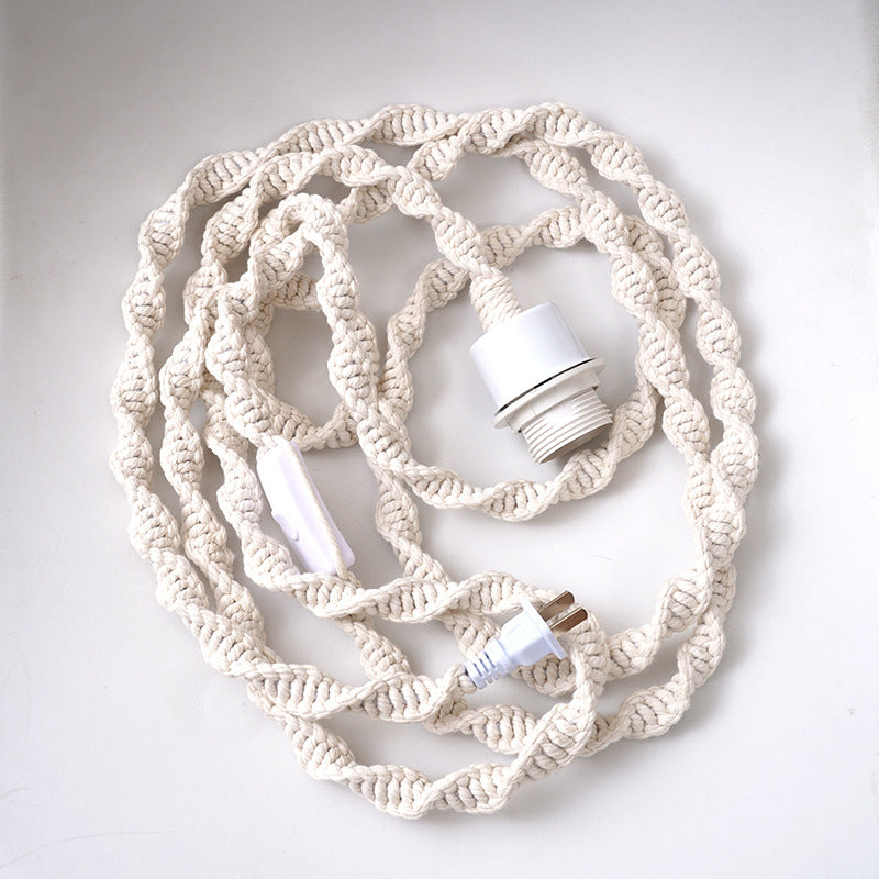 Macramé Hängelampe Schirm Brehn