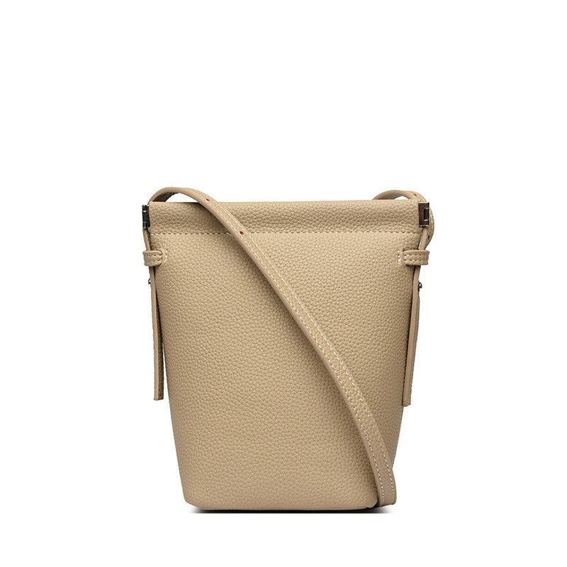 Elegante Texturierte Bucket Bag Brehn