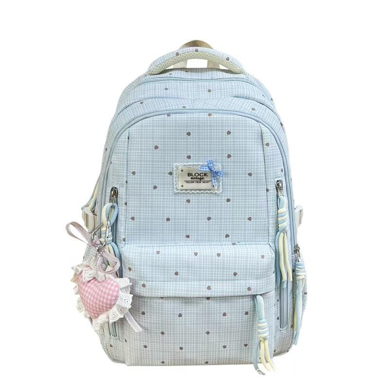 Stylischer Gingham-Muster-Rucksack Brehn