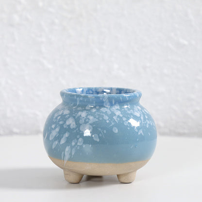 Zeitgenössische Kurvenkeramische Vase Brehn