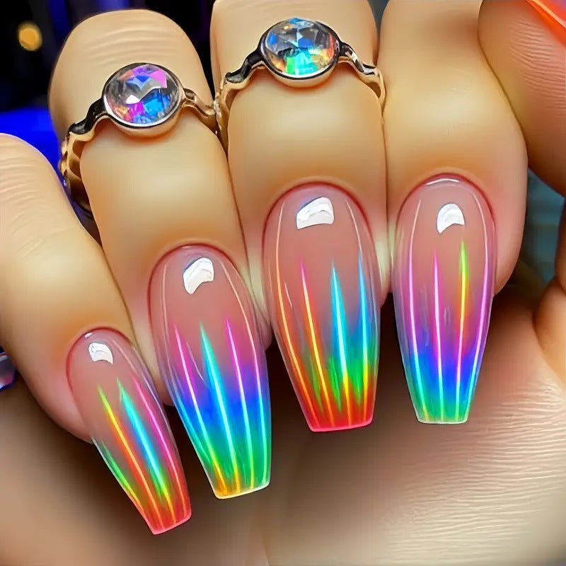 Iridescent Acryl-Nagelverstärkungen Brehn