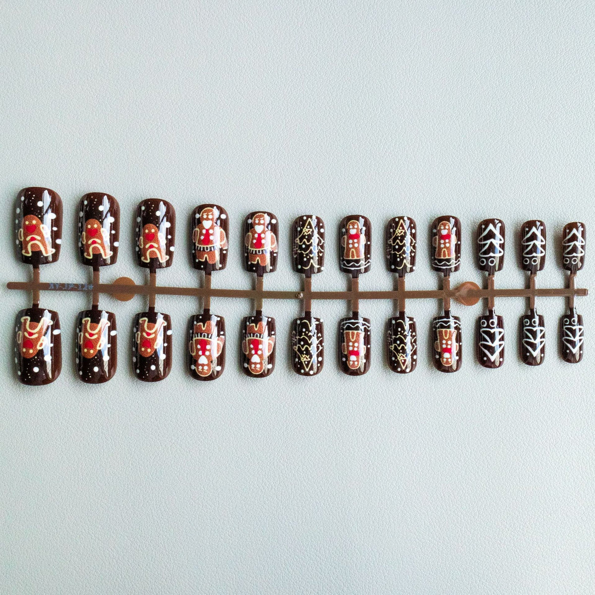 Festliches Lebkuchen-Motiv Nail Art Set