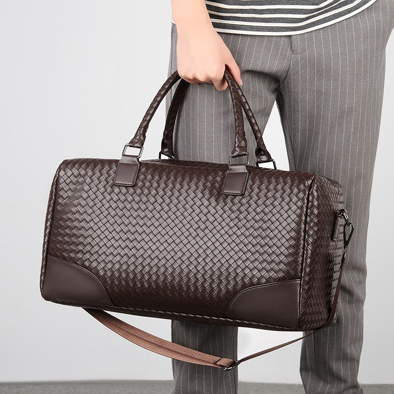 Premium Gewebte Leder Wochenendtasche Brehn