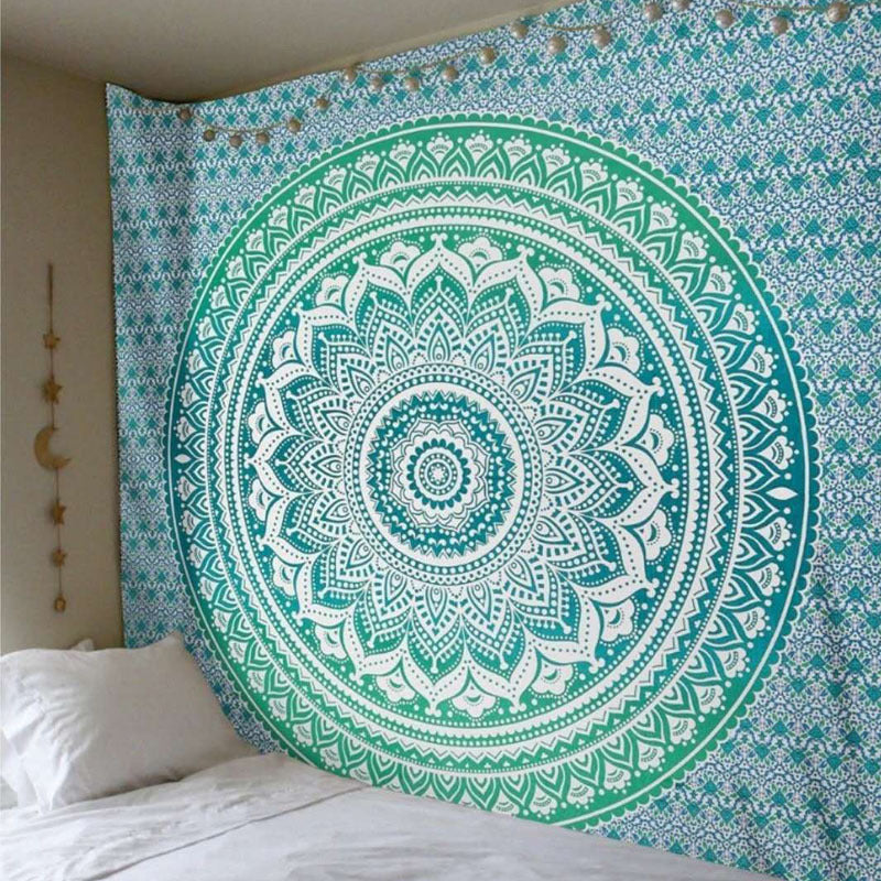 Mandala-inspiriertes dekoratives Wandteppich