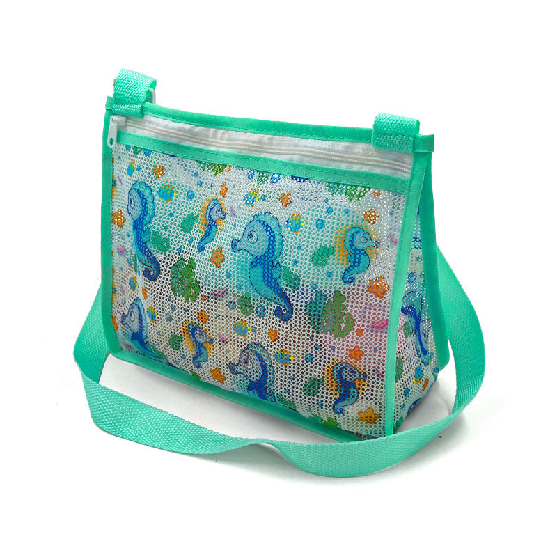 Mesh Strandtasche mit Praktischem Reißverschluss Brehn