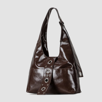 Elegante Lackleder Hobo Tasche