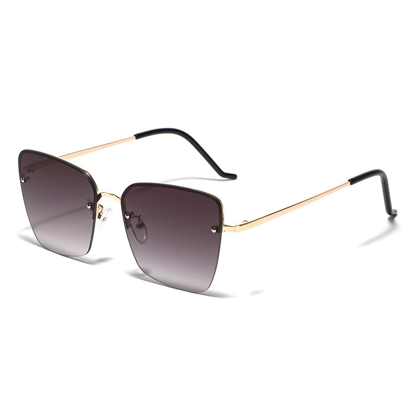 Damen modische quadratische Sonnenbrille mit graduiertem Gläsern Brehn