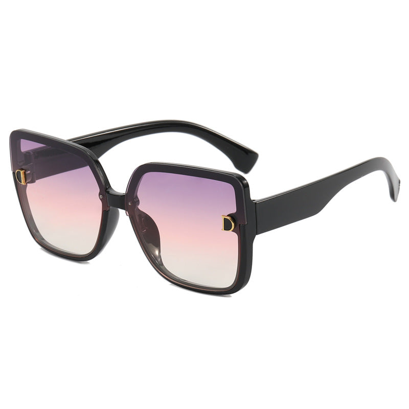 Damen modische quadratische Sonnenbrille im minimalistischen Design Brehn