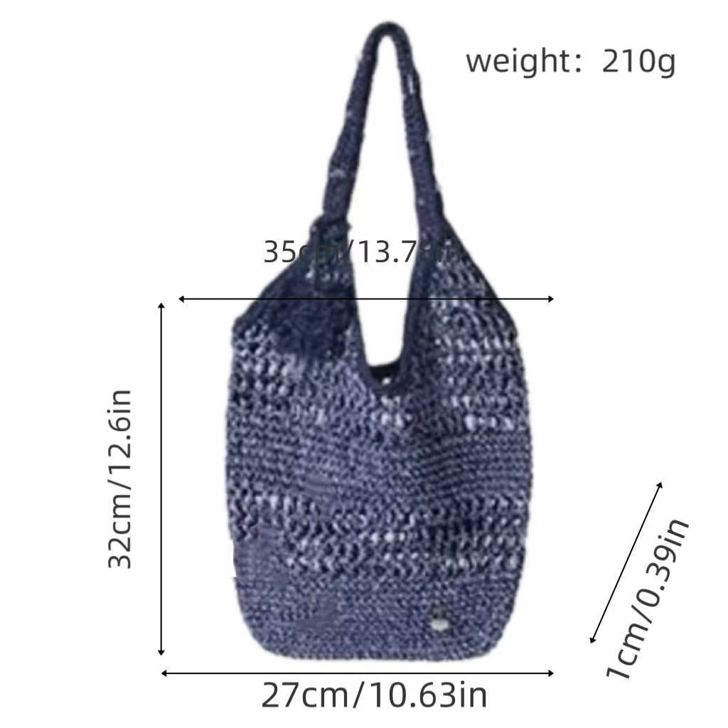 Tragetasche Aus Handgehäkeltem Garn mit Ergonomischen Schulterträgern Brehn