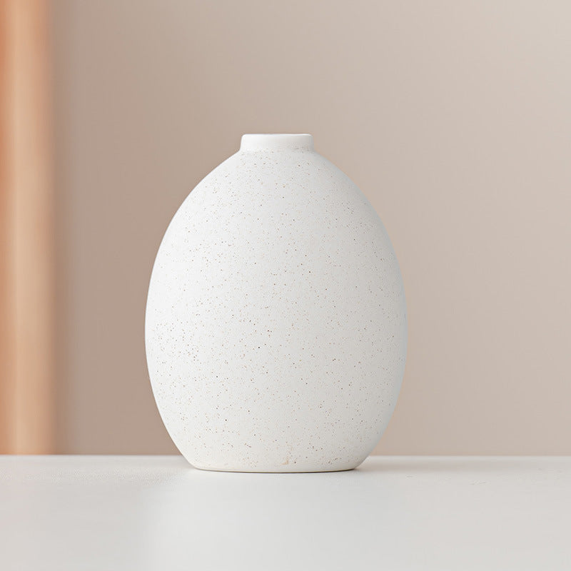 Strukturierte eiförmige dekorative Vase