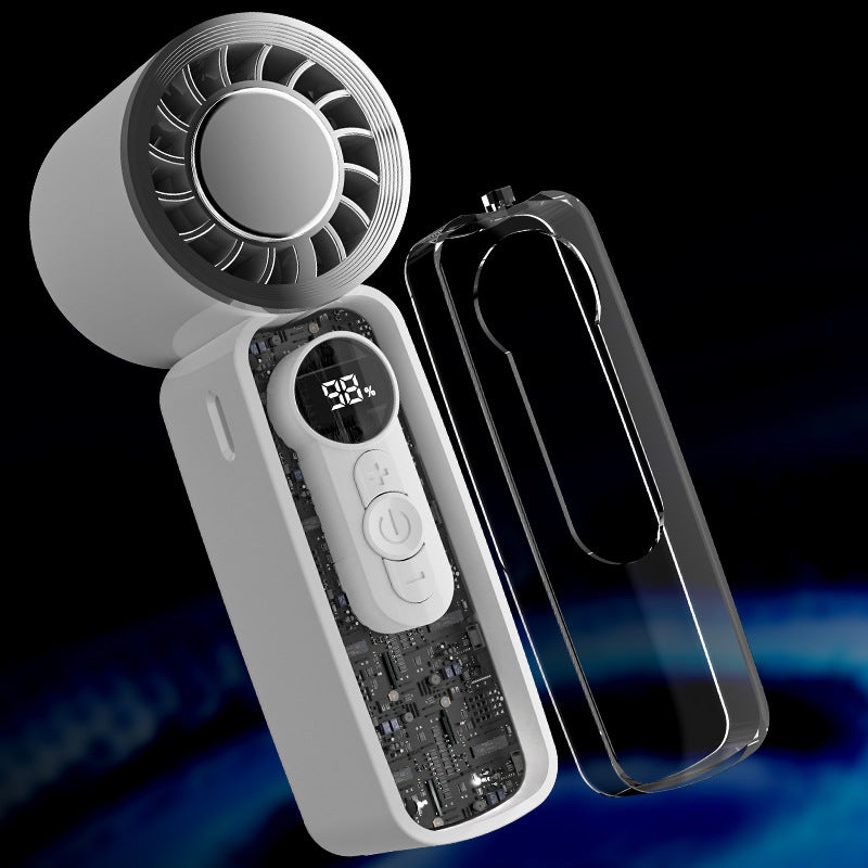 Unisex Tragbarer USB-Lüfter mit LED-Anzeige Brehn