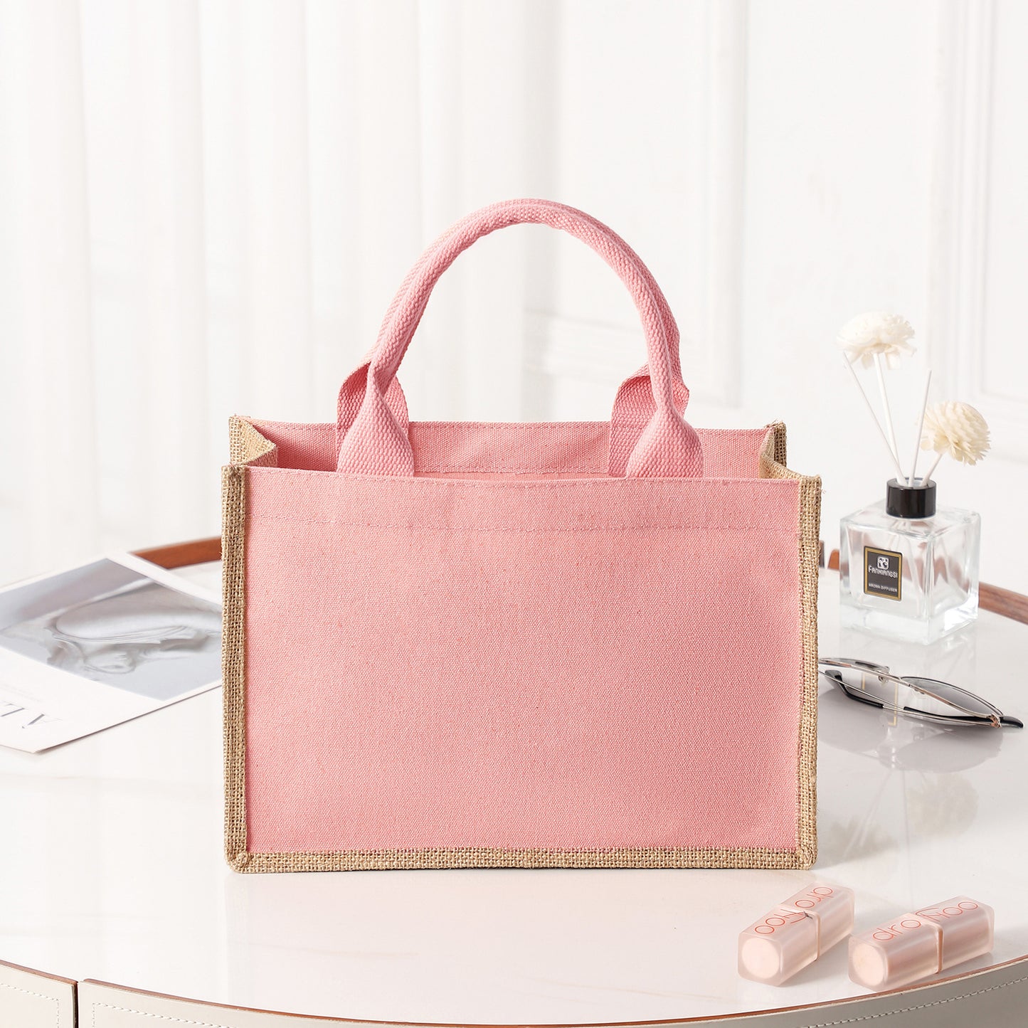 Geräumige Jutetasche mit Verstärkten Griffen Brehn