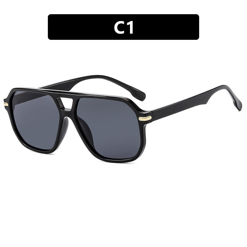 Damen modische Sonnenbrille mit quadratischem Rahmen und auffälligen Gläsern Brehn