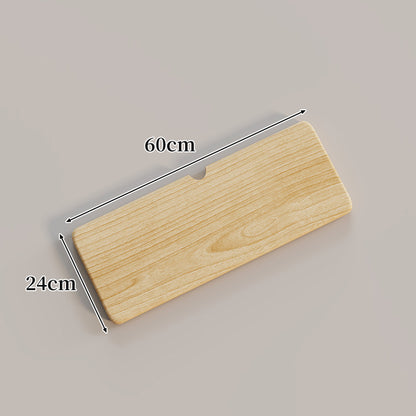 Ergonomische Massivholz-Tastatur-Handballenablage mit Kabelschlitz