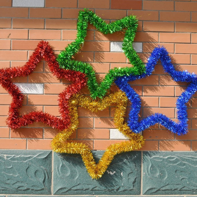 Dekorative Weihnachtsstern Girlande