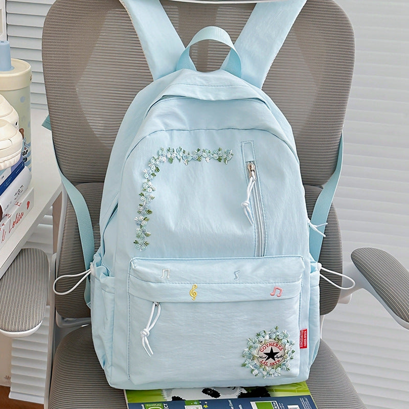 Blumenverzierte Alltag-Rucksack Brehn