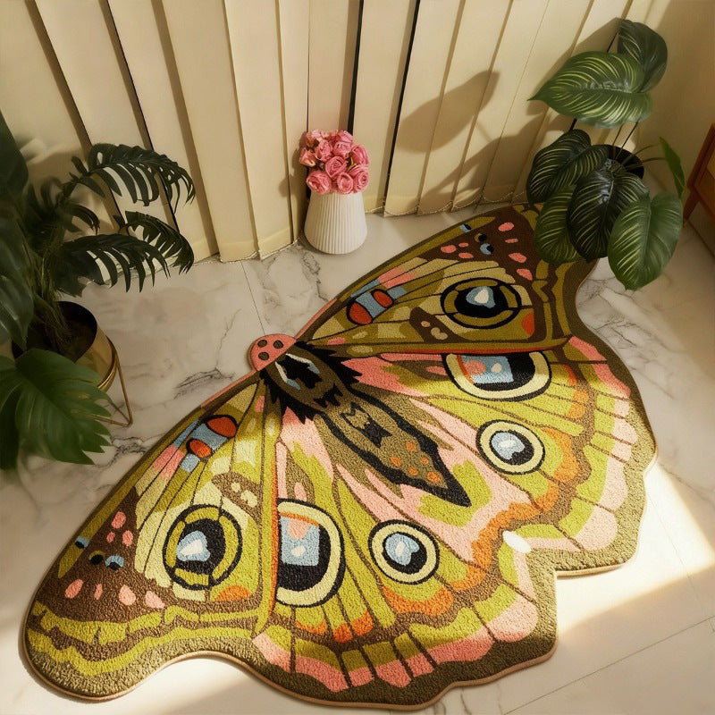 Künstlerischer Schmetterlingsförmiger Teppich