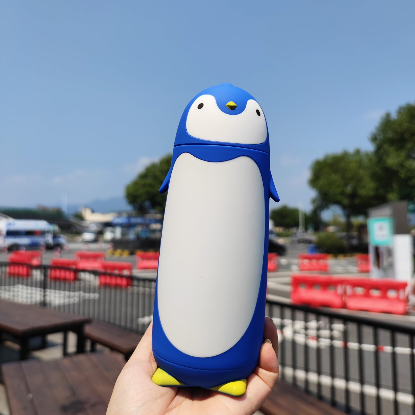 Damen isolierte Trinkflasche im Pinguin-Design Brehn