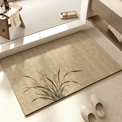 Dekorative florale Muster Badematte