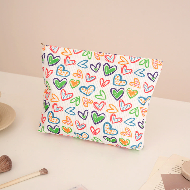 Verspielt Bogenmuster Make-up Tasche Brehn