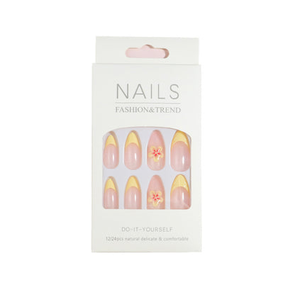 Floral Accent Druck-Nagelset Brehn