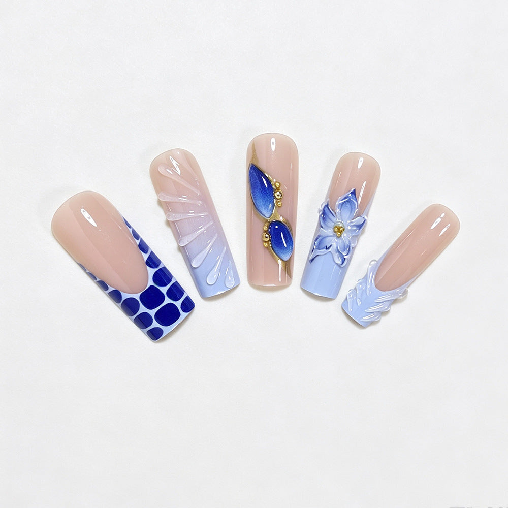 Künstlerisches Langacryl-Nageldesign Brehn