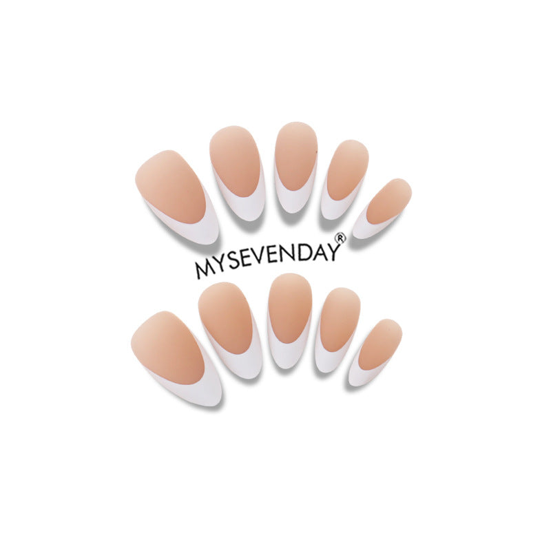 Premium French Tip Press-On Nail Set Brehn