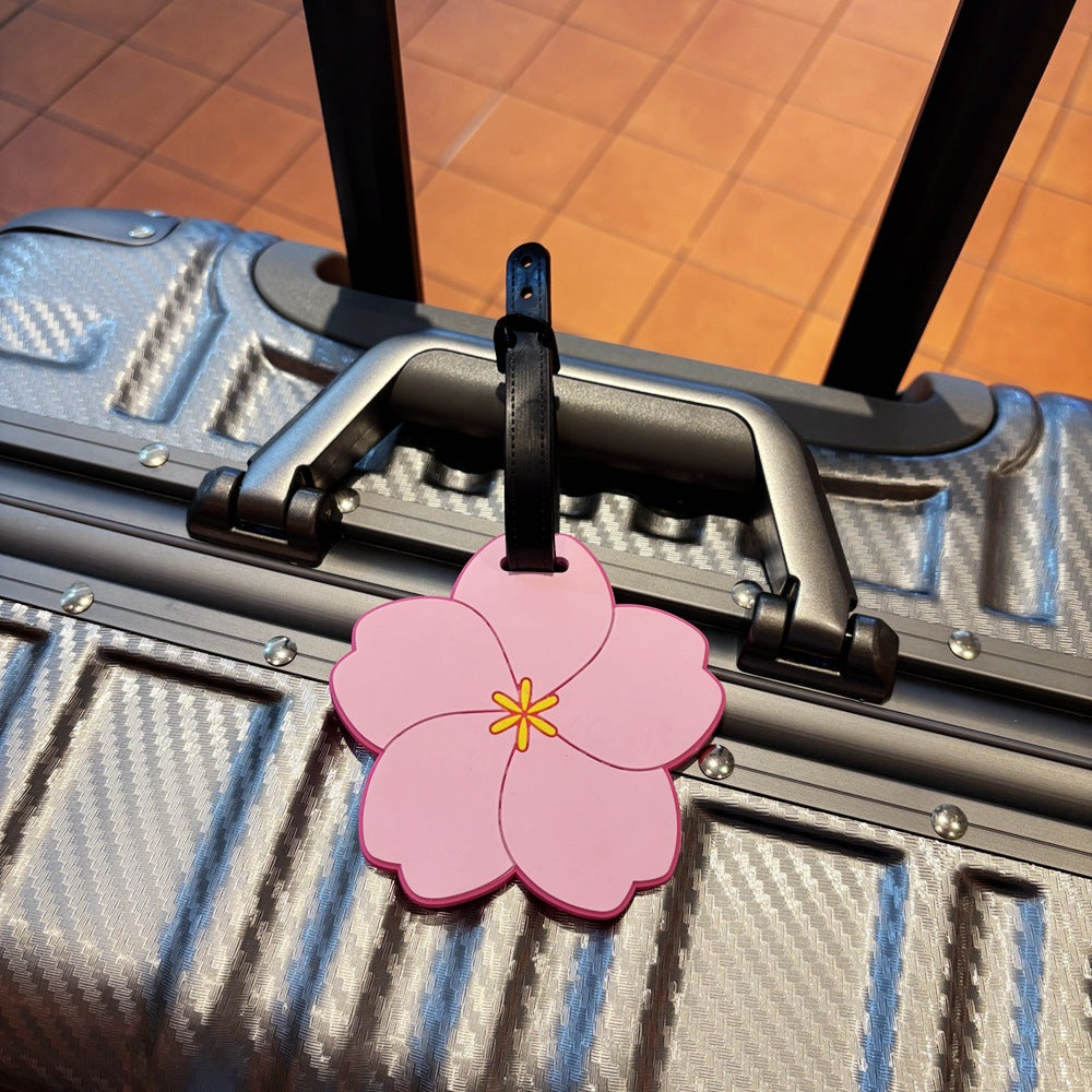 Blumengestalteter Reisegepäcketikett Brehn