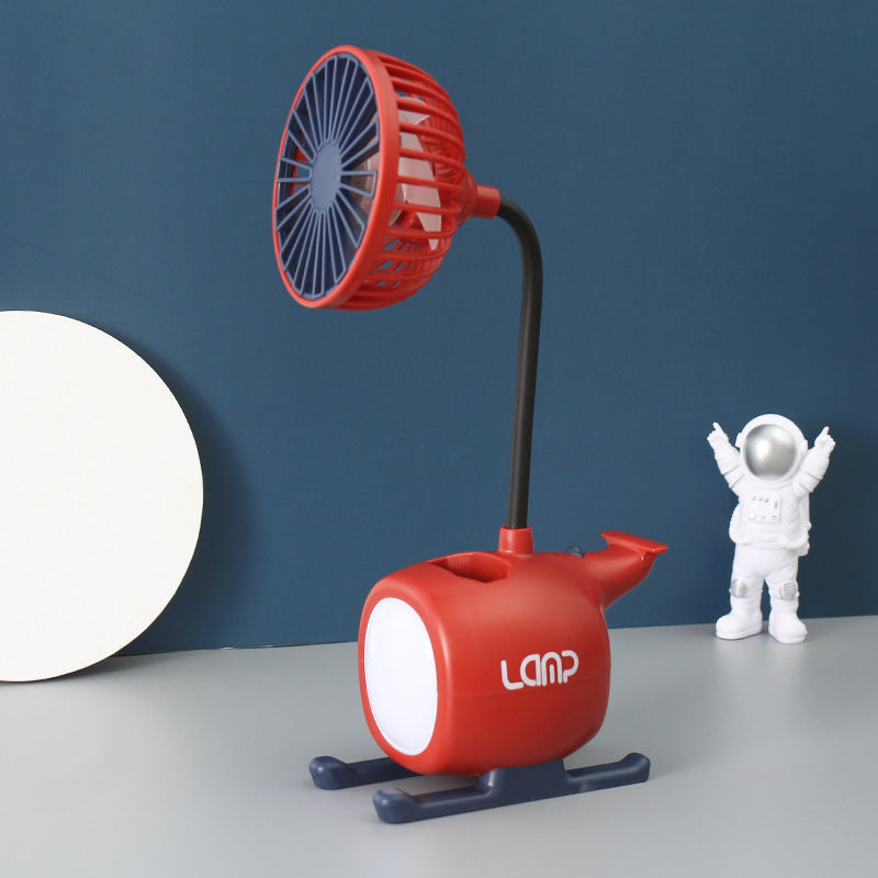 Damen multifunktionale USB-Tischlampe mit Ventilator Brehn