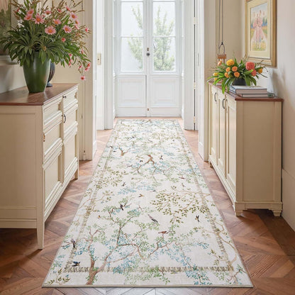 Blumenmuster dekorativer Läufer Teppich