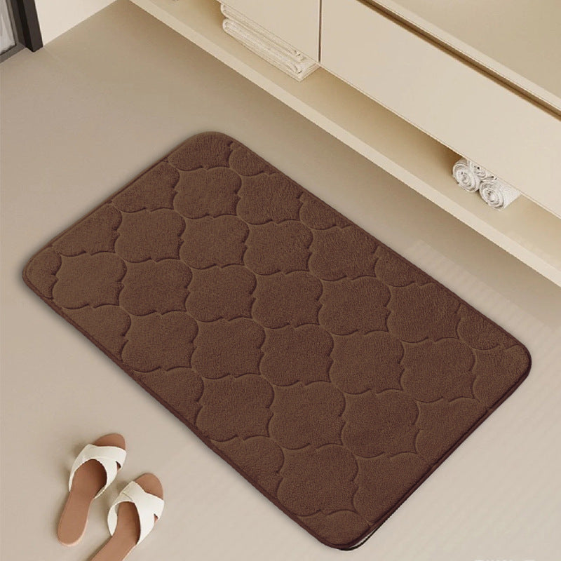 Weicher Plüsch-Memory-Foam-Badeteppich Brehn
