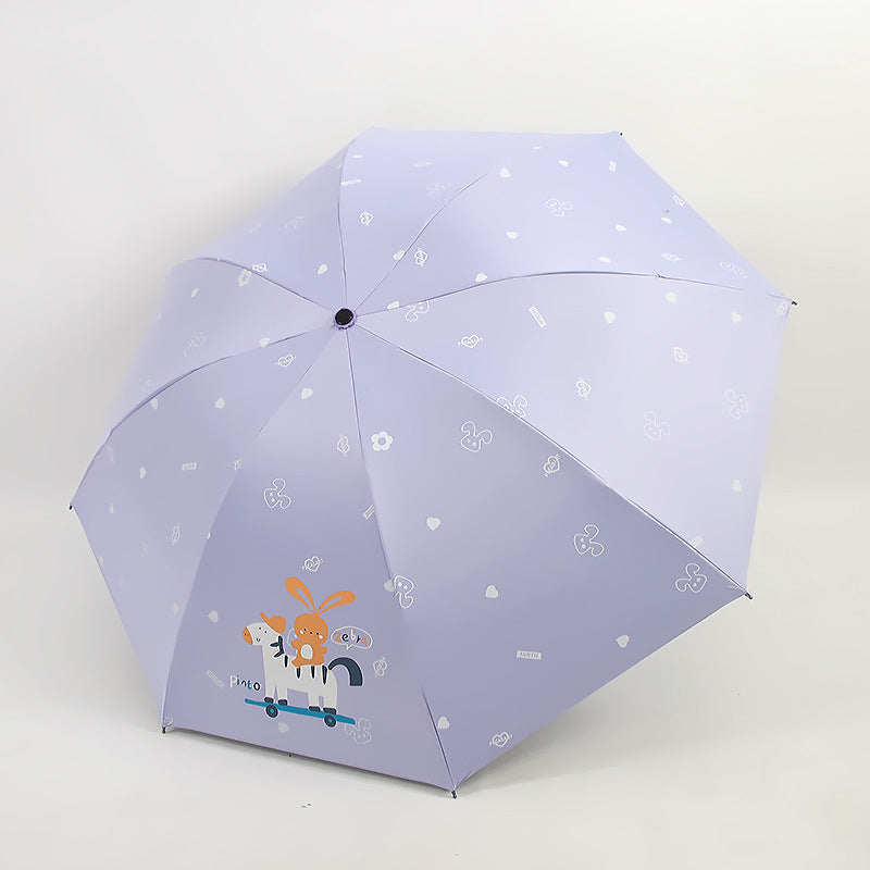 Damen Falt-Regenschirm mit verspieltem Tiermotiv Brehn