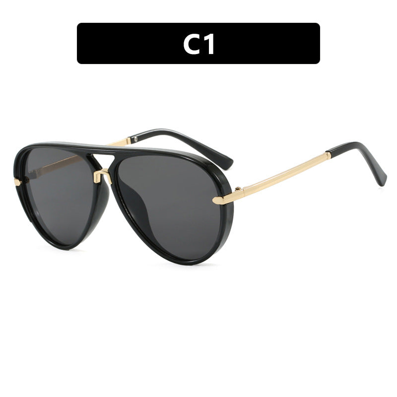 Damen modische Piloten-Sonnenbrille mit eleganten Metallakzenten Brehn