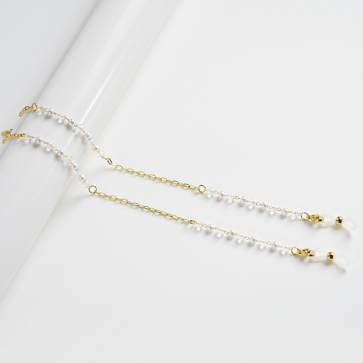 Eleganter Perlenkette Brillenhalter Brehn